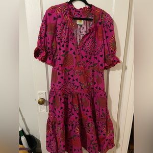 Farm Rio Dress Pink Size Large